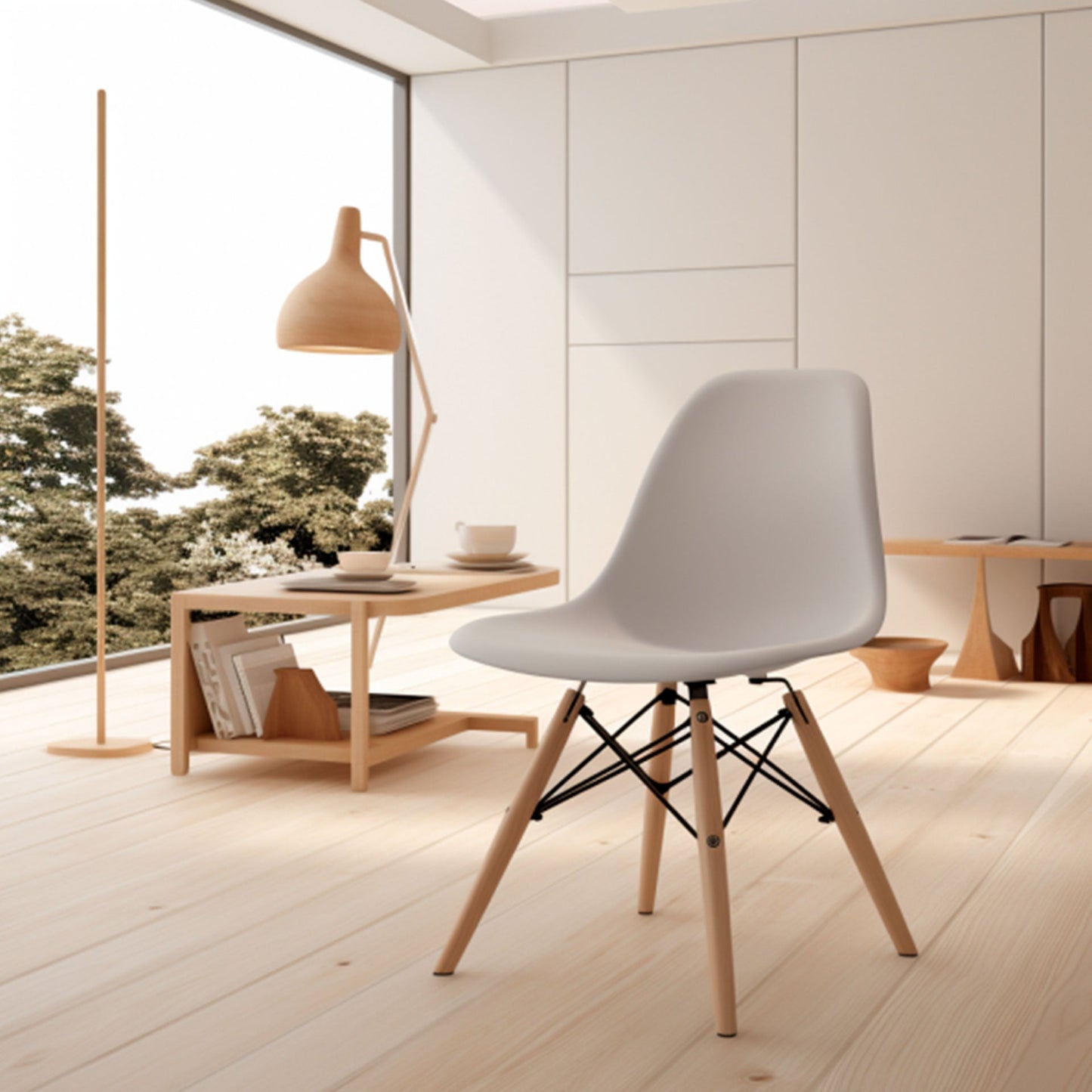 Silla Mirel Shell Minimalista para Comedor e interiores del hogar - Diseño moderno y ergonómico